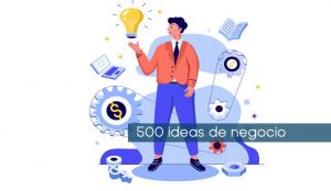 grafico con rótulo ideas de negocio